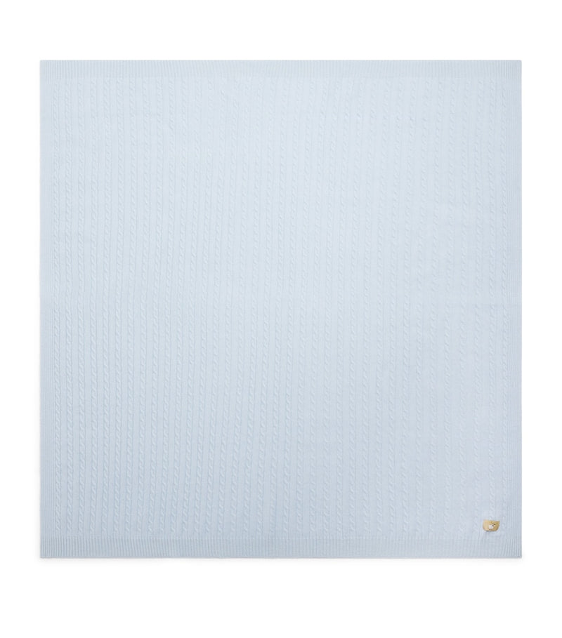 Purebaby cashmere cable-knit blanket 100cm, UK version