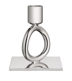 Christofle silver-plated Vertigo ring candlestick holder - British product