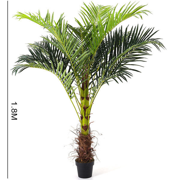 Livingandhome Artificial Palm Tree 180cm, imported from the UK
