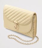 Jimmy Choo Curve Clutch Bag leather, imported from the UK