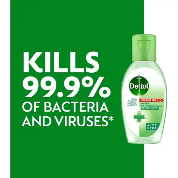Dettol Hand Sanitiser Aloe Vera Gel 50ml - British product