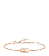 Harrods Messika Move Uno Pink Gold and Diamond Chain Bracelet (0.02ct)- Buy online at McGrocer