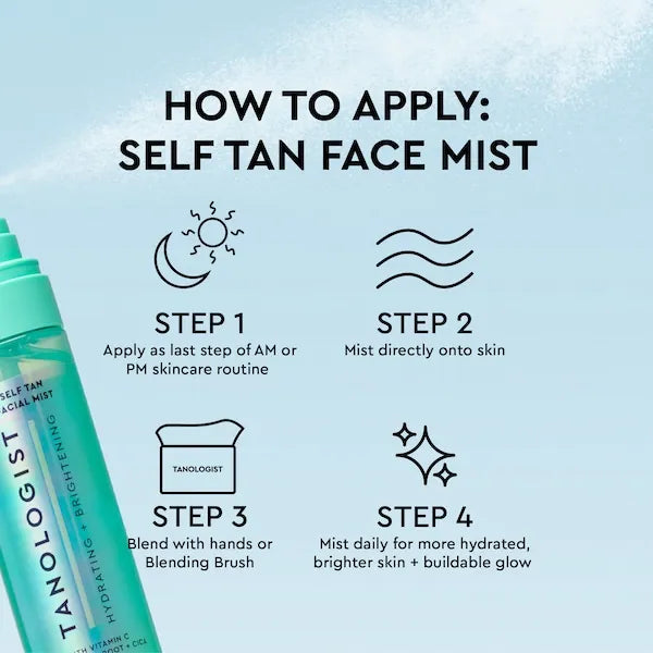 Tanologist Self Tan Facial Mist 100ml (British brand)