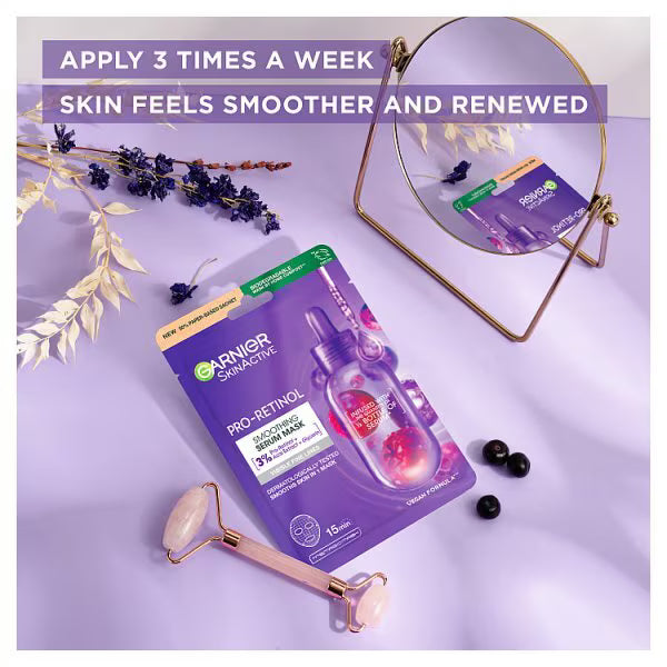 Garnier Pro Retinol Smoothing Sheet Mask, UK version