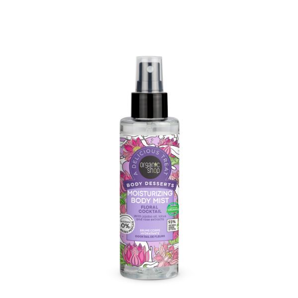Organic Shop Moisturizing Body Mist Floral Cocktail 200ml, imported from the UK