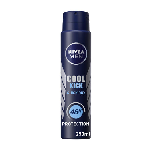 Nivea Men Cool Kick Anti Perspirant Deodorant Spray 250ml GOODS Sainsburys   