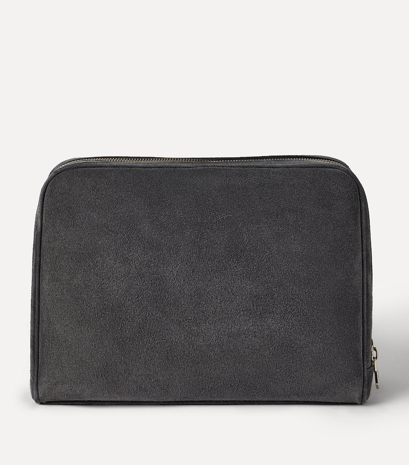 Brunello Cucinelli suede wash bag - British product