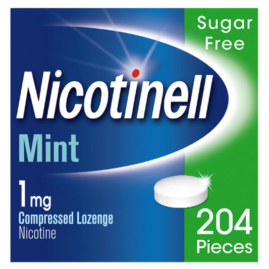 Nicotinell Mint Nicotine Lozenge Stop Smoking Aid Pieces 1mg x204 PERSONAL CARE Sainsburys   