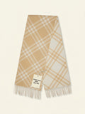 Burberry check cashmere scarf, imported from the UK