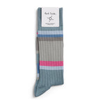 Paul Smith ribbed stripe organic cotton socks, British product