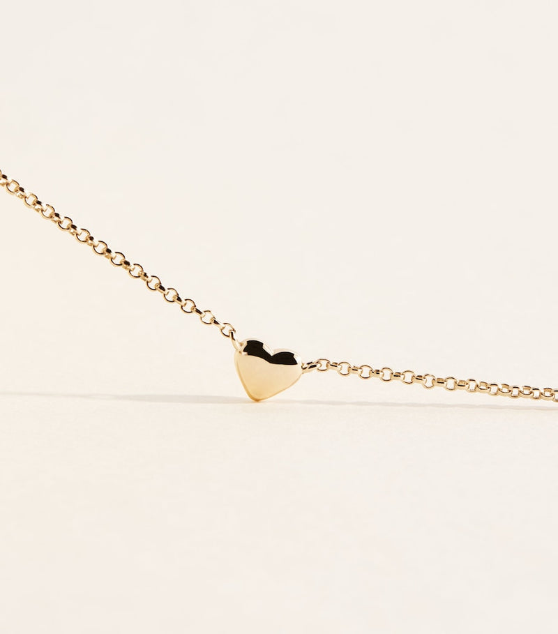 Astrid & Mayu gold-plated sterling silver heart necklace - British product