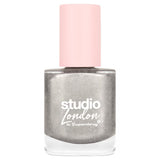 Superdrug Studio London Silver Shimmer Nail Polish- Buy online at McGrocer