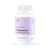 Holland & Barrett Bettervits Magnesium Complex with Zinc & D3 Dietary Supplement 60 Capsules- Buy online at McGrocer