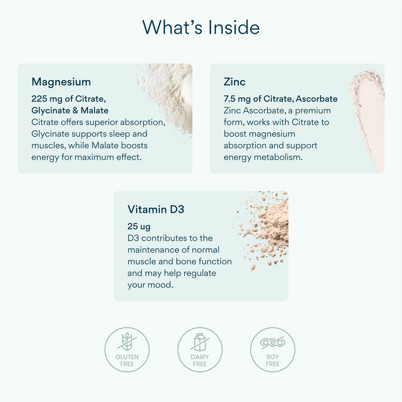 Bettervits magnesium complex with zinc and D3 60 capsules (British brand)