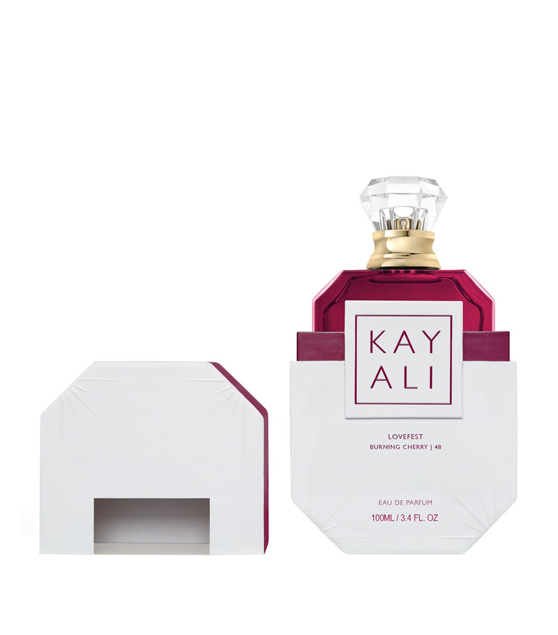 Kayali LoveFest Burning Cherry 48 eau de parfum 100ml, imported from the UK