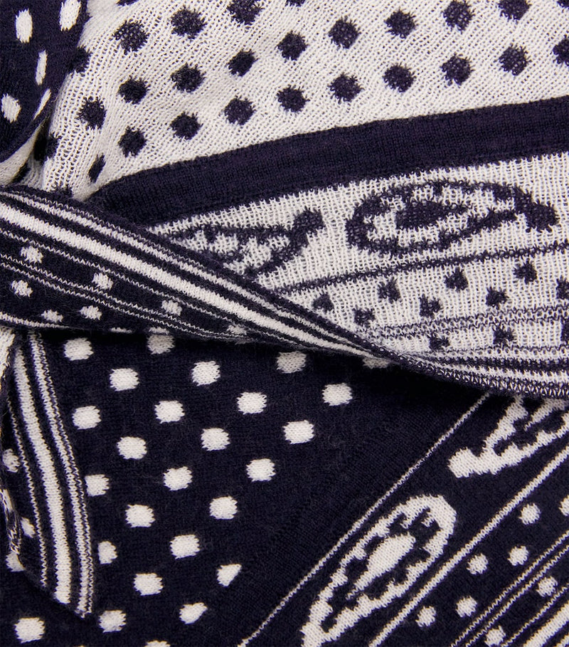 Maje reversible paisley scarf 90cm imported from the UK