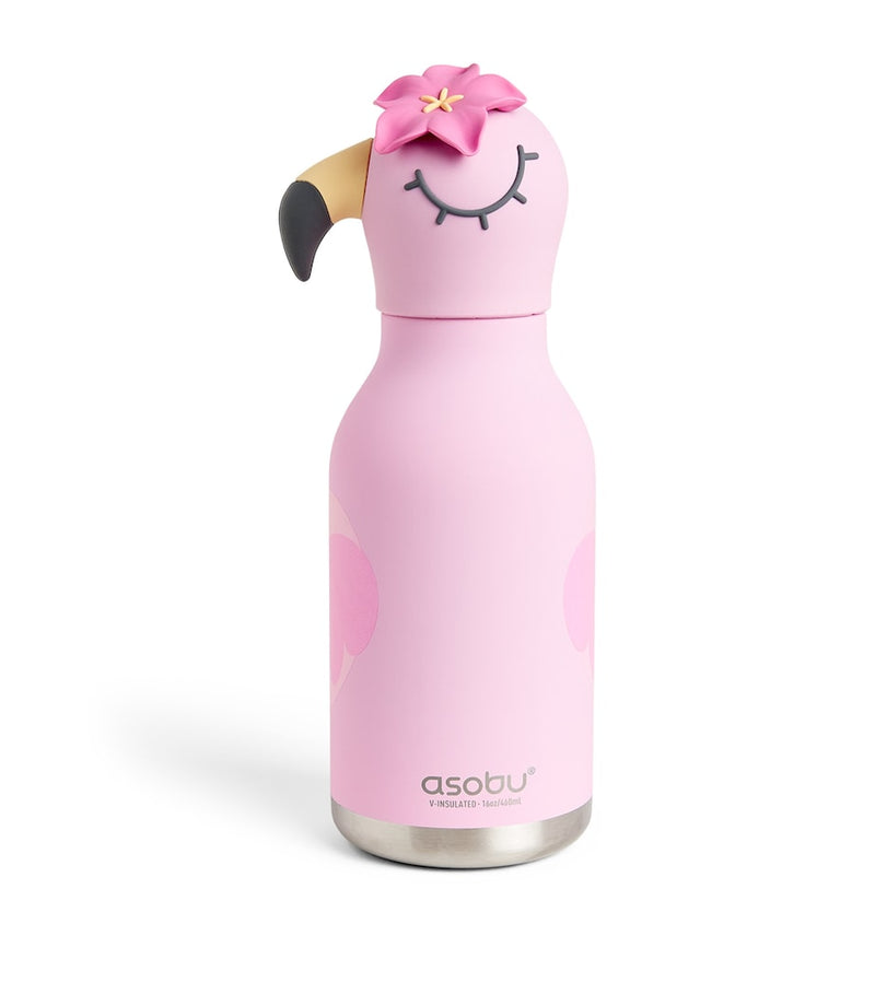 ASOBU water bottle Flamingo 460ml, imported from the UK