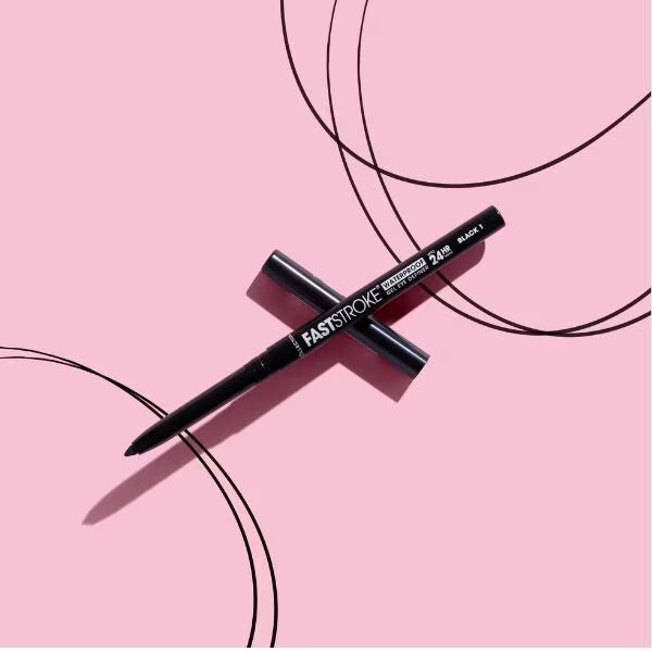 Collection Fast Stroke waterproof gel eyeliner pencil Sh 1 Black - British product
