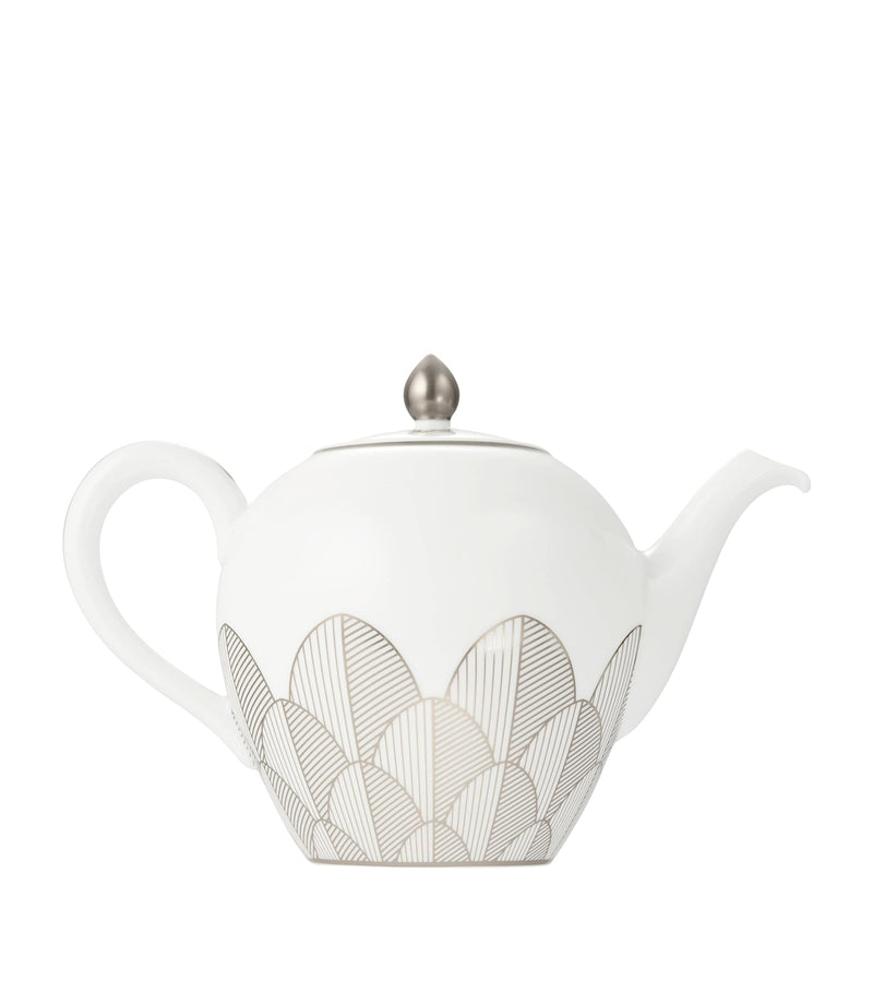 Christofle porcelain Malmaison teapot 1.5L - British product