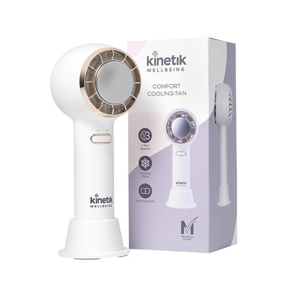 Kinetik Wellbeing cooling fan for hot flushes - British product