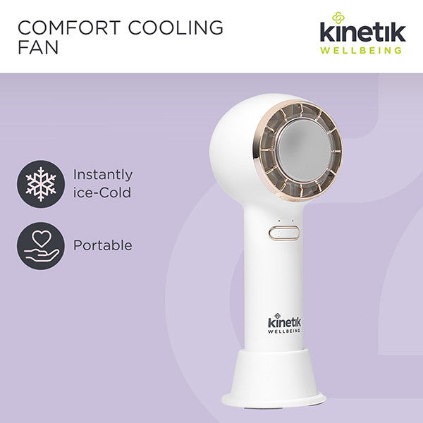 Kinetik Wellbeing cooling fan for hot flushes - British product