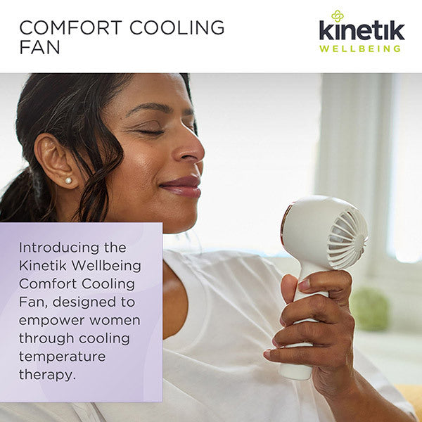 Kinetik Wellbeing cooling fan for hot flushes - British product