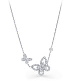 Graff white gold diamond butterfly necklace, UK version