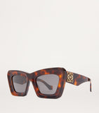 Loewe cat eye sunglasses bevelled edges gold-tone plaques, UK version