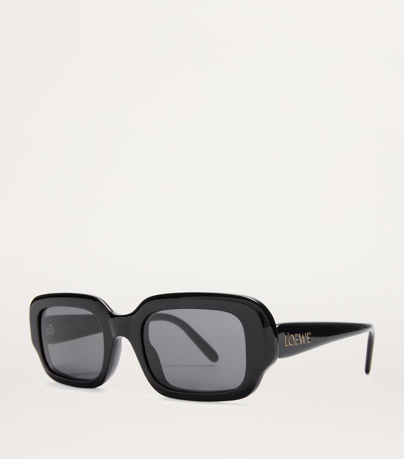 LOEWE acetate rectangular slim sunglasses, UK version