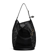 Harrods Alaïa Large Leather Net Hip Bucket Bag- Buy online at McGrocer