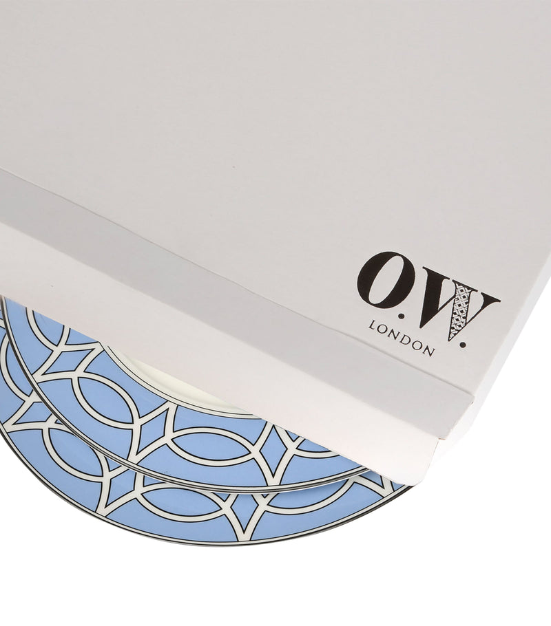 O.W.London Loop dessert plates 21cm (British brand)