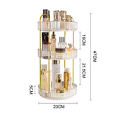Livingandhome 3-Tier Rotating Organizer Gold 23cm, UK version