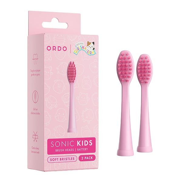 Ordo Kids Brush Heads Squishmallows Auggie 2 Pack, imported from the UK