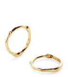 Monica Vinader MV Siren huggie earrings in yellow gold - British product