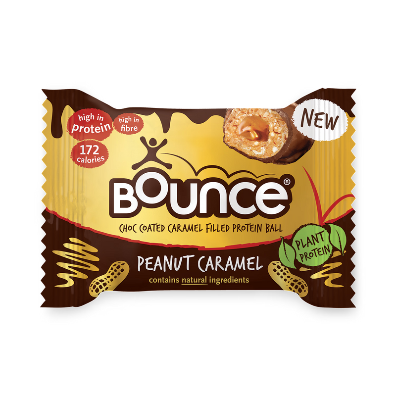 Bounce chocolate protein ball with caramel peanut filling 40g - British product