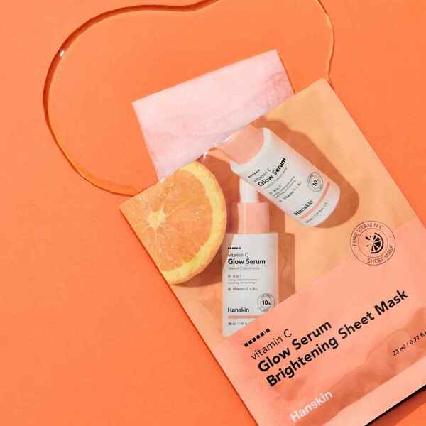 Hanskin Vitamin C brightening sheet mask 1pc - British product