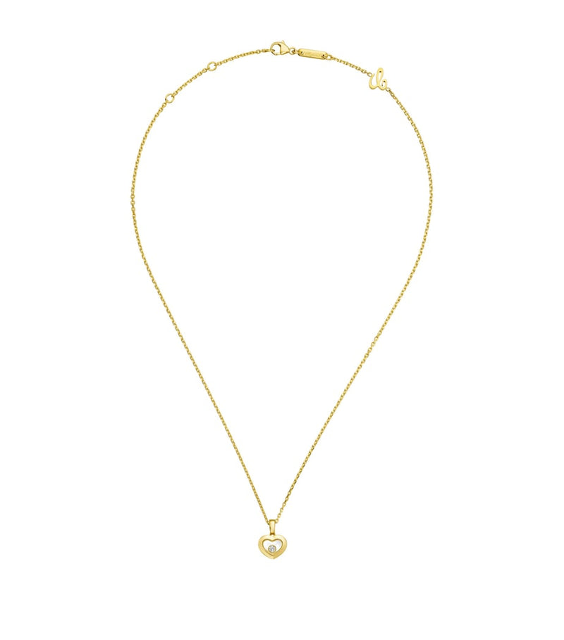Chopard Happy Diamonds pendant necklace 18k yellow gold, UK version