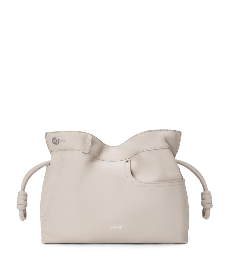 LOEWE leather jean-detail Flamenco purse clutch bag, UK version