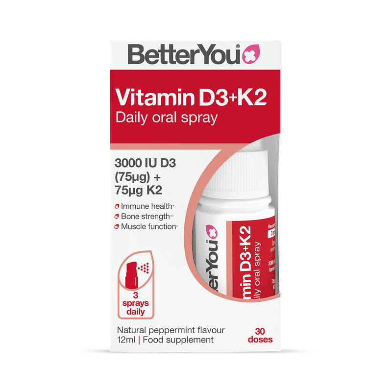 BetterYou Vitamin D3 + K2 spray 12ml - British product