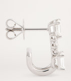 SHAY white gold diamond double stick stud earrings, imported from the UK