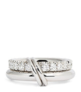 Harrods Spinelli Kilcollin White Gold and Diamond Zodiac Virgo Ring- Buy online at McGrocer
