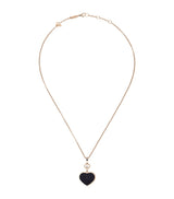 Harrods Chopard Rose Gold Diamond and Aventurine Happy Hearts Pendant Necklace- Buy online at McGrocer