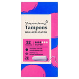 Superdrug Superdrug Non Applicator Tampons 32 Pack- Buy online at McGrocer