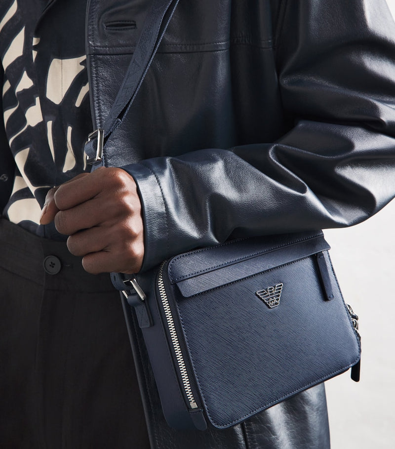 Emporio Armani mini eagle camera cross-body bag (British brand)