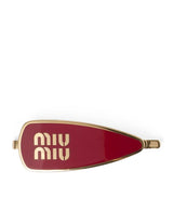 Harrods Miu Miu Enamel Logo Hair Clip- Buy online at McGrocer