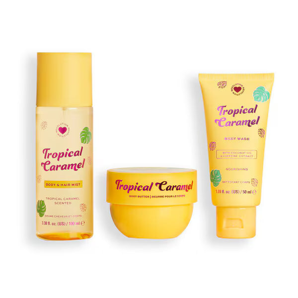 I Heart Revolution tropical bath & body set, UK version
