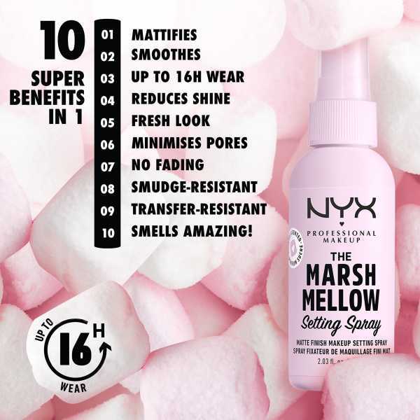 NYX Professional Makeup marshmallow setting spray, imported from the UK