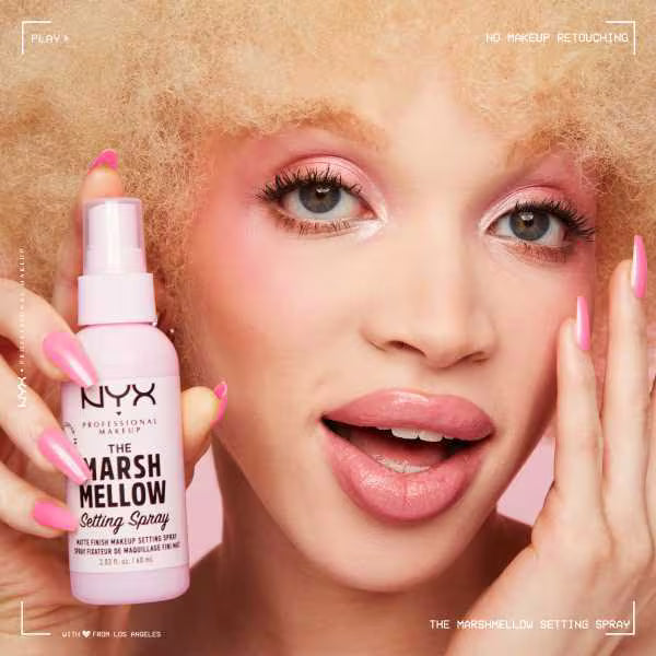 NYX Professional Makeup marshmallow setting spray, imported from the UK