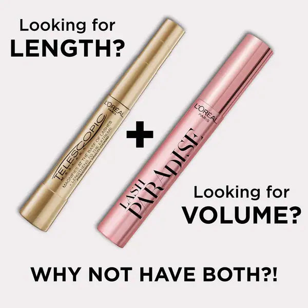 L'Oreal Paris Mascara Set Bundle Black, UK version