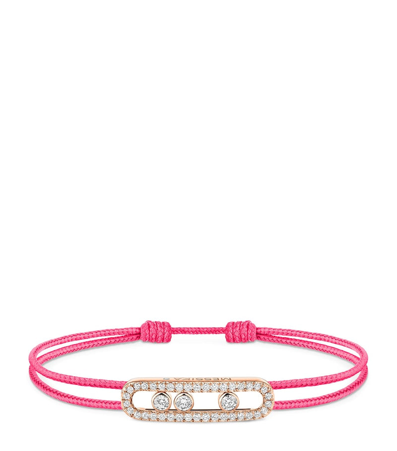 Messika pink gold diamond pavé bracelet (0.26ct), UK version